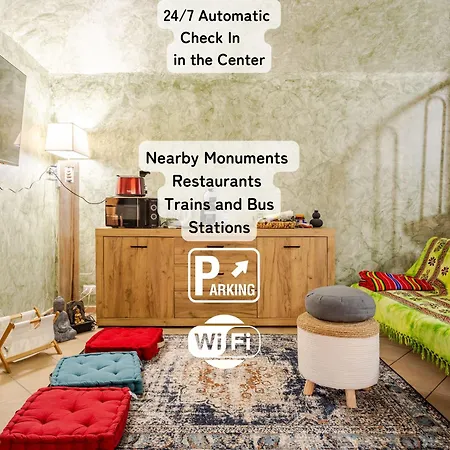Secret Zen House In The Center W Free Parking And 24hours Automatic Check-in Apartment
